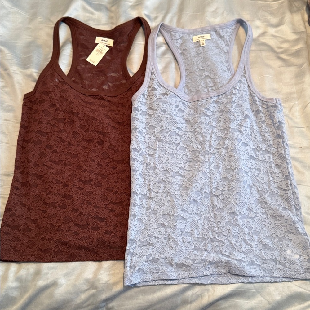 Aerie Lace Tank tops